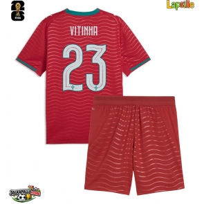 Portugali Vitinha #23 Kotipaita Lapsille MM-kisat 2026 Lyhythihainen (+ shortsit)